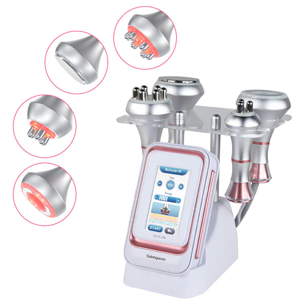 SQ176A Basic, 80K Cavitation 4in1 Body Sculpt Machine | Tripolar & 6-Pole RF Negative Pressure Massage, Skin Rejuvenation Lifting Toning Body Shaping Device for Home Spa