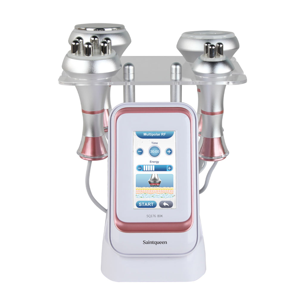 SQ176A Basic, 80K Cavitation 4in1 Body Sculpt Machine | Tripolar & 6-Pole RF Negative Pressure Massage, Skin Rejuvenation Lifting Toning Body Shaping Device for Home Spa