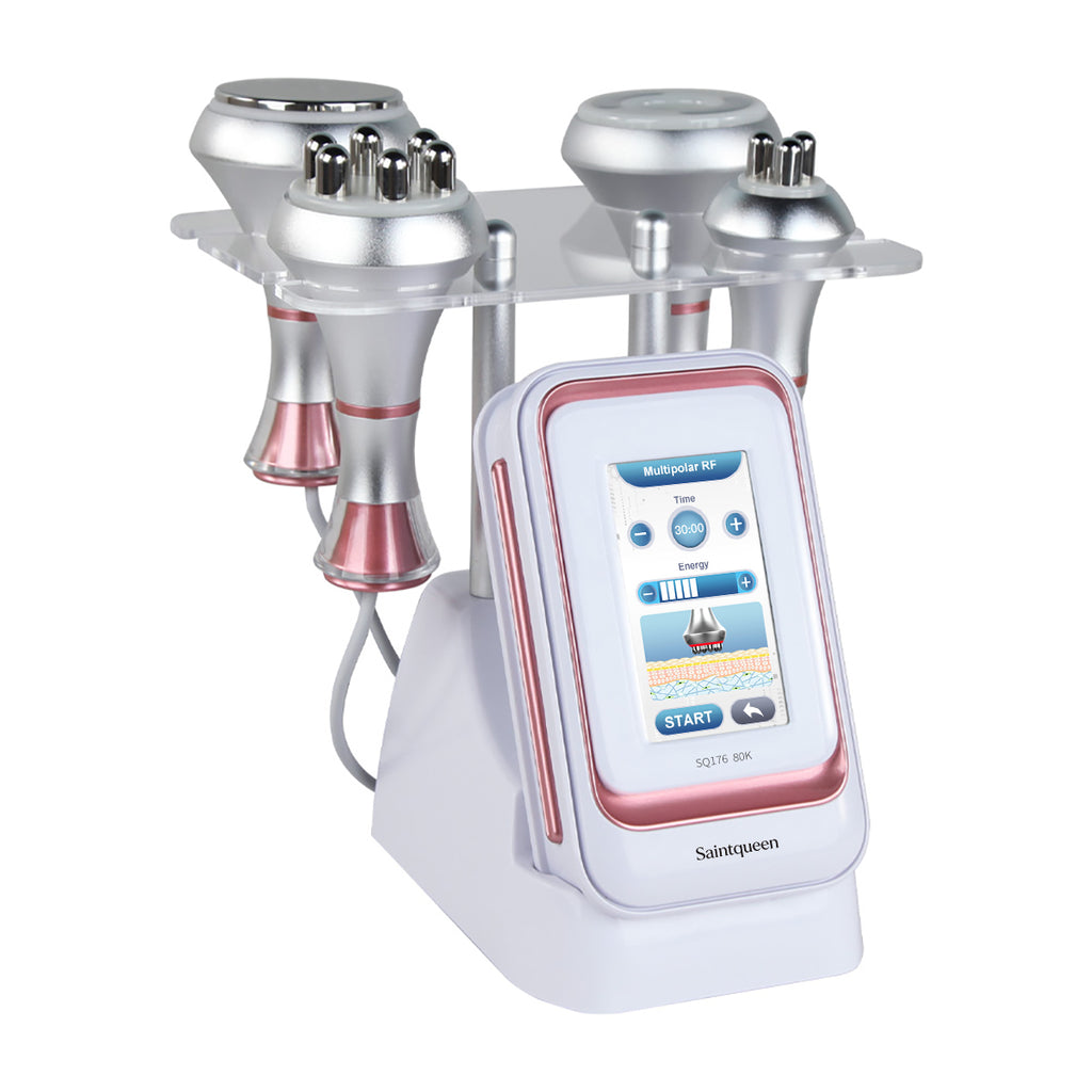 SQ176A Basic, 80K Cavitation 4in1 Body Sculpt Machine | Tripolar & 6-Pole RF Negative Pressure Massage, Skin Rejuvenation Lifting Toning Body Shaping Device for Home Spa