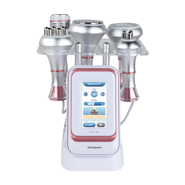 SQ176B Pro, 5in1 80K Cavitation  Machine, Multi-Polar RF Skin Firming Facial Lifting Vacuum Massage Cold Therapy Body Contouring Beauty Device for Home & Professional Salon Use