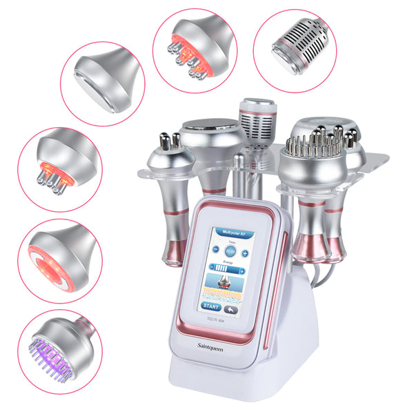SQ176C Pro, 6in1 80K Body Sculpting Machine | Multifunctional RF Radio Frequency Body Shaping, Vacuum Massage, Cold Compress, BIO&LED Light Therapy for Face & Body Skin Tightening Body Contouring