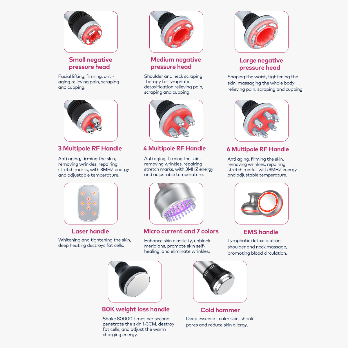 SQ154A Max, 11in1 80K Ultrasonic Cavitation Machine with Laser Board, RF Vacuum EMS Cold Hammer BIO-LED Multifunctional Body Sculpting Skin Tightening Secondary image