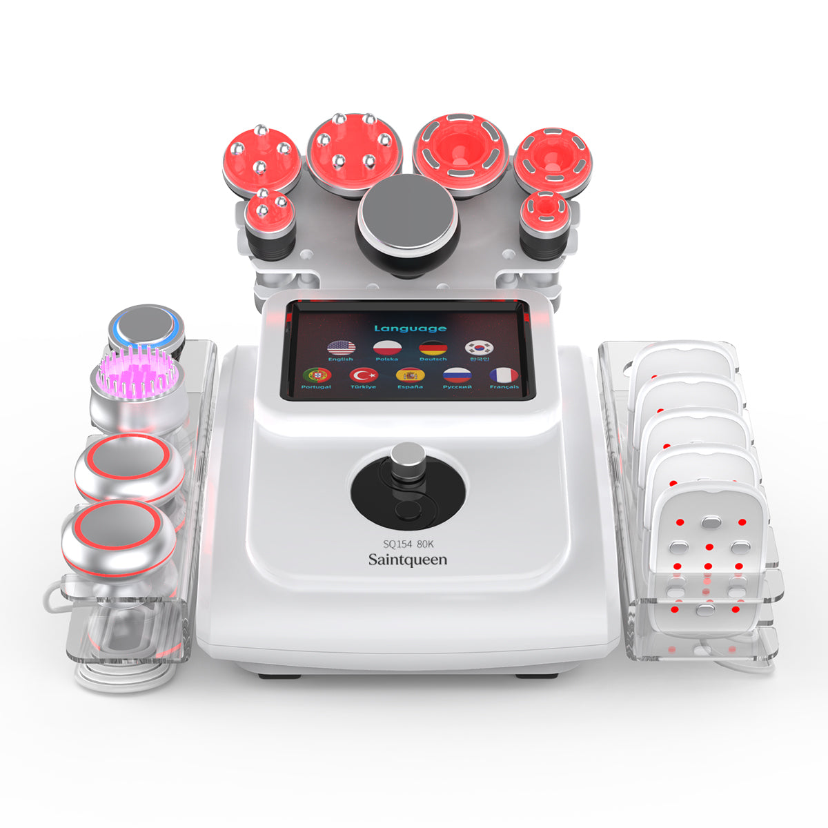 SQ154B Max, 11in1 80K Machine, Multi-Pole RF Vacuum Negative Pressure EMS Laser BIO&LED Cold Head, Skin Firming Body Shaping Anti-Aging Skin Lifting