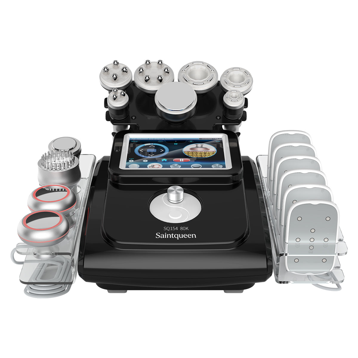 SQ154C Max, 11in1 80K Cavitation Machine With Laser Boards Multi-polar RF Vacuum Negative Pressure Body Shaping Skin Tightening