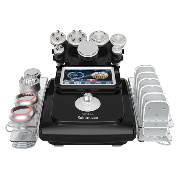 SQ154C Max, 11in1 80K Cavitation Machine With Laser Boards Multi-polar RF Vacuum Negative Pressure Body Shaping Skin Tightening