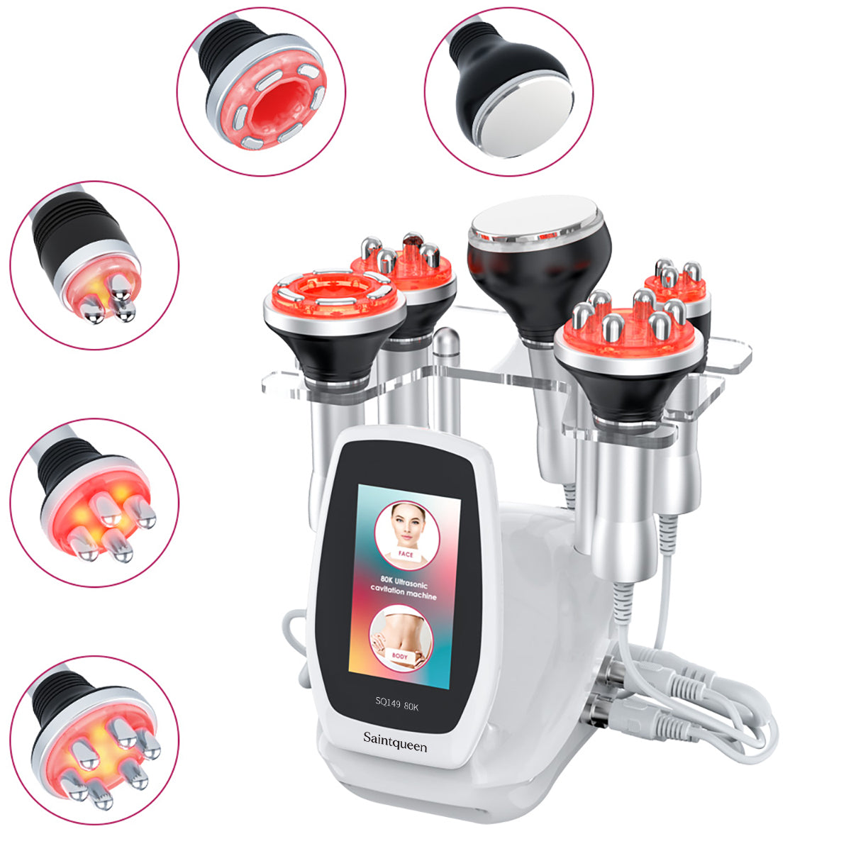 SQ149 Pro, 5in1 80K Body Sculpting Machine, Multi-Polar RF Skin Tightening Negative Pressure Massage Body Shaping Device Main image