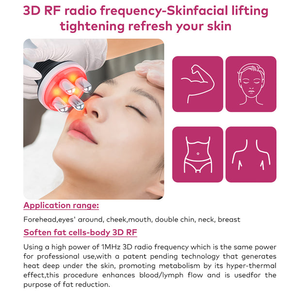 SQ148 Basic, 3in1 80K Body Machine, 3-Pole & 4-Pole RF for Skin Lifting Firming Body Shaping Toning Anti-Wrinkle