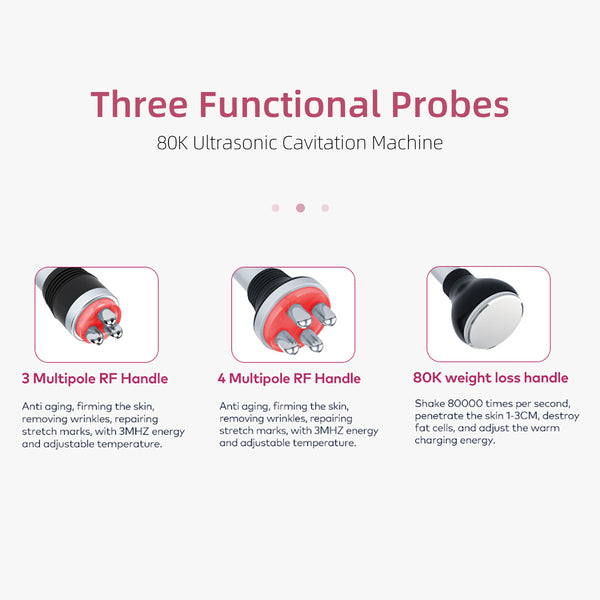 SQ148 Basic, 3in1 80K Body Machine, 3-Pole & 4-Pole RF for Skin Lifting Firming Body Shaping Toning Anti-Wrinkle