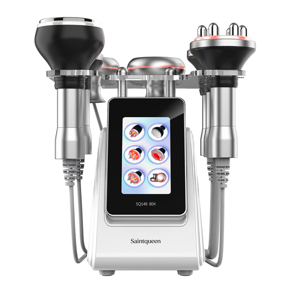 SQ148B Pro, 6in1 80K Cavitation Machine, Multipolar RF EMS Negative Pressure Body Sculpting Machine, Skin Lifting Tightening for Face & Body