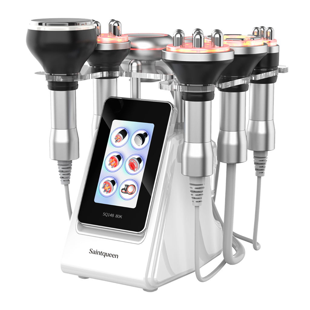 SQ148B Pro, 6in1 80K Cavitation Machine, Multipolar RF EMS Negative Pressure Body Sculpting Machine, Skin Lifting Tightening for Face & Body