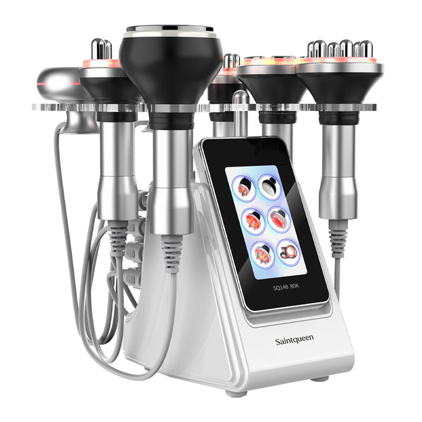 SQ148B Pro, 6in1 80K Cavitation Machine, Multipolar RF EMS Negative Pressure Body Sculpting Machine, Skin Lifting Tightening for Face & Body