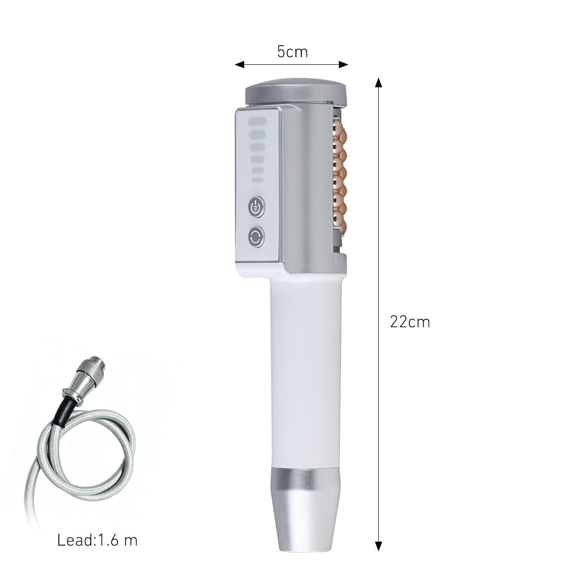 SQ160A Inner Ball Roller Machine, 360° Rotating Compression Micro-Vibration Body & Face Contouring Device with LED Light Therapy for Lymphatic Drainage, Skin Smoothing