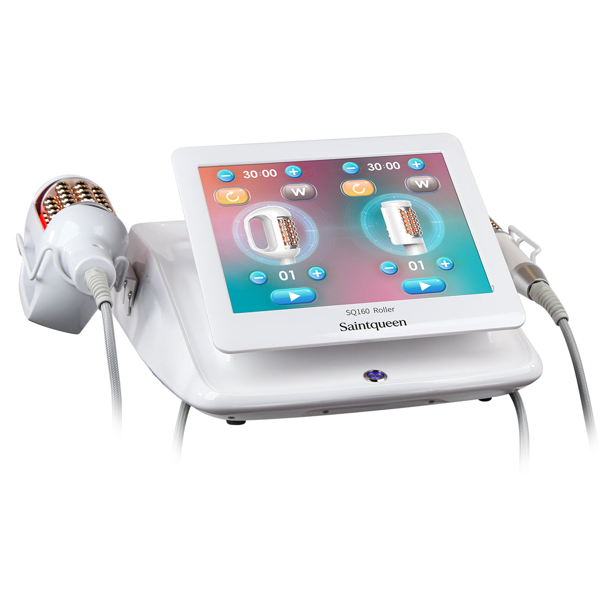 SQ160B Inner Ball Roller Machine, 360° Rotation Compression Micro-Vibration Body & Face Contouring Device, Dual Handle Lymphatic Drainage Skin Smoothing Skin Tightening