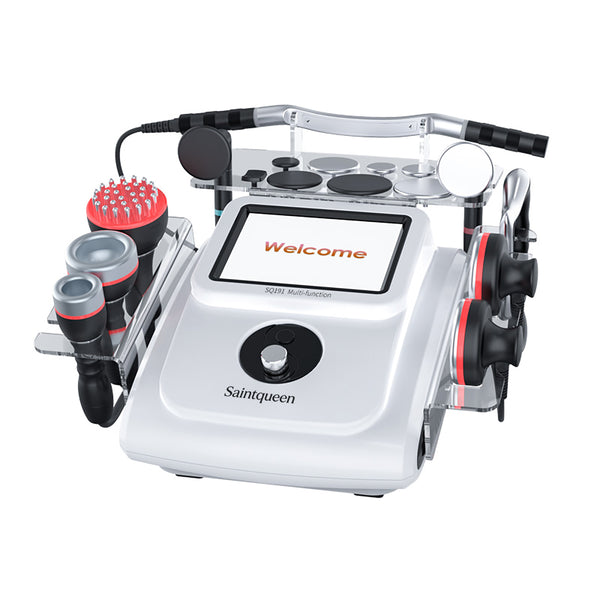 SQ191 8in1 448K Multi-Function Integrated Beauty Machine, Red Light Microcurrent Vacuum Heating Fascia Therapy Device for Salon Body Sculpting & Facial Skin Care