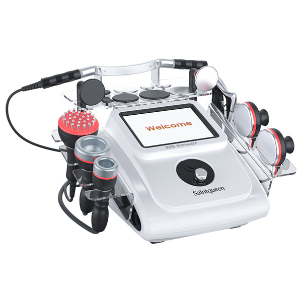 SQ191 8in1 448K Multi-Function Integrated Beauty Machine, Red Light Microcurrent Vacuum Heating Fascia Therapy Device for Salon Body Sculpting & Facial Skin Care