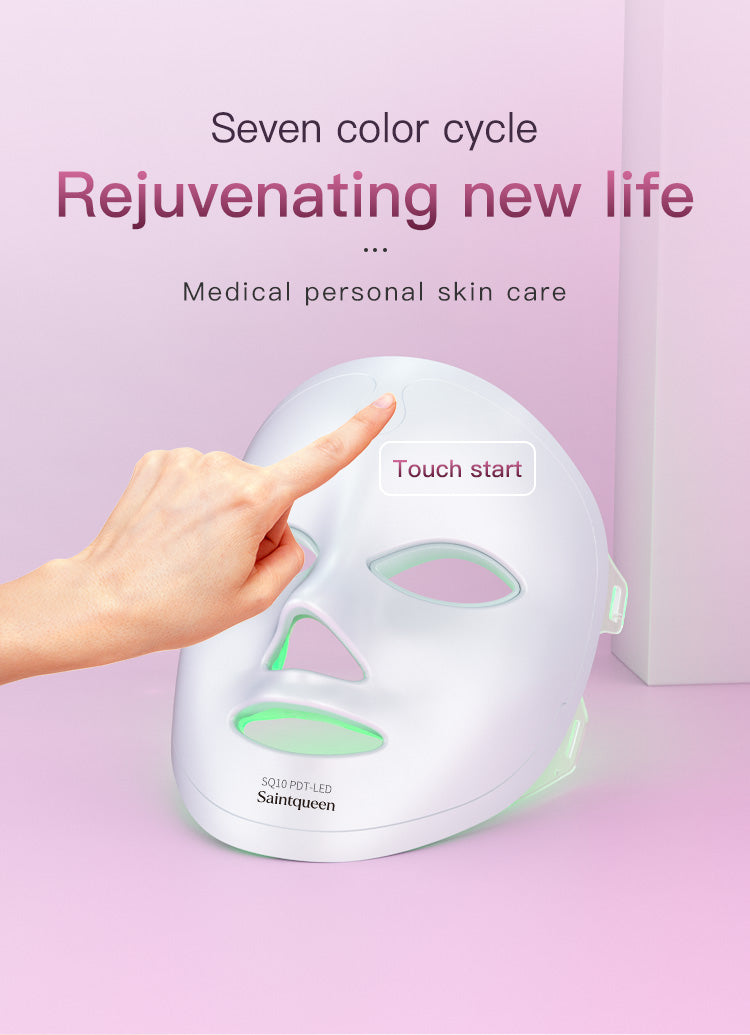 SQ10 | Full-Face Color Ritual Mask Multi-LED 8-Color LED Face Mask