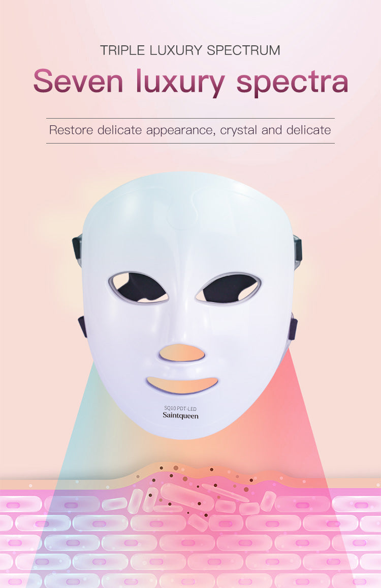 SQ10 | Full-Face Color Ritual Mask Multi-LED 8-Color LED Face Mask
