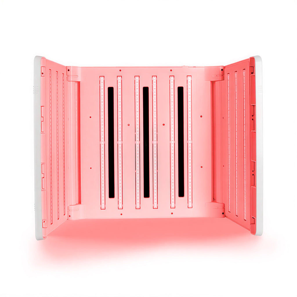 SQ22 Foldable Mini Space Capsule Full-Body, 7-Color 468 Beads LED Light Therapy Machine Light NIR Phototherapy Skin Rejuvenation with Time Temp Brightness Control