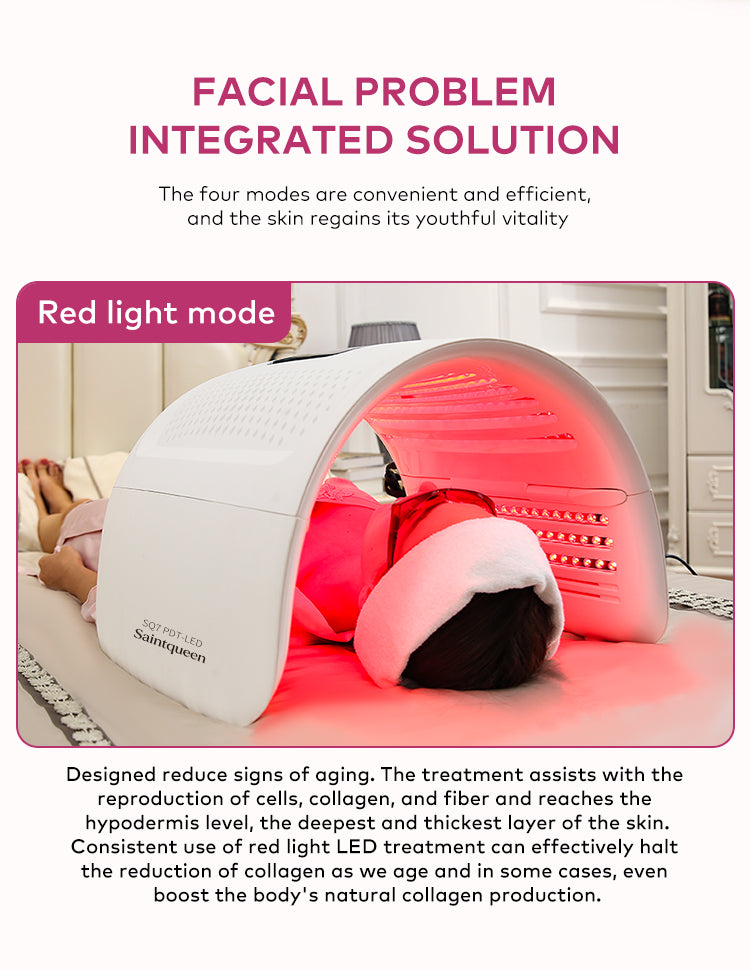 SQ7 LED Spectrometer Whitening Light Cabin TKC-2020DR, 360 Beads Red Blue Green Yellow 4-Colors Phototherapy Skin Rejuvenation Beauty Device with Time & Temperature Control Secondary image