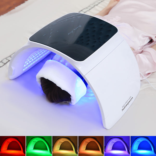 SQ2 Foldable PDT LED Light Therapy Device, 264 Beads 7-Color Photodynamic Facial Body Skin Rejuvenation, Calcium Supplement Light, Low-Level LLLT Lamp