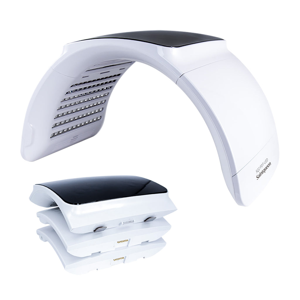 SQ2 Foldable PDT LED Light Therapy Device, 264 Beads 7-Color Photodynamic Facial Body Skin Rejuvenation, Calcium Supplement Light, Low-Level LLLT Lamp