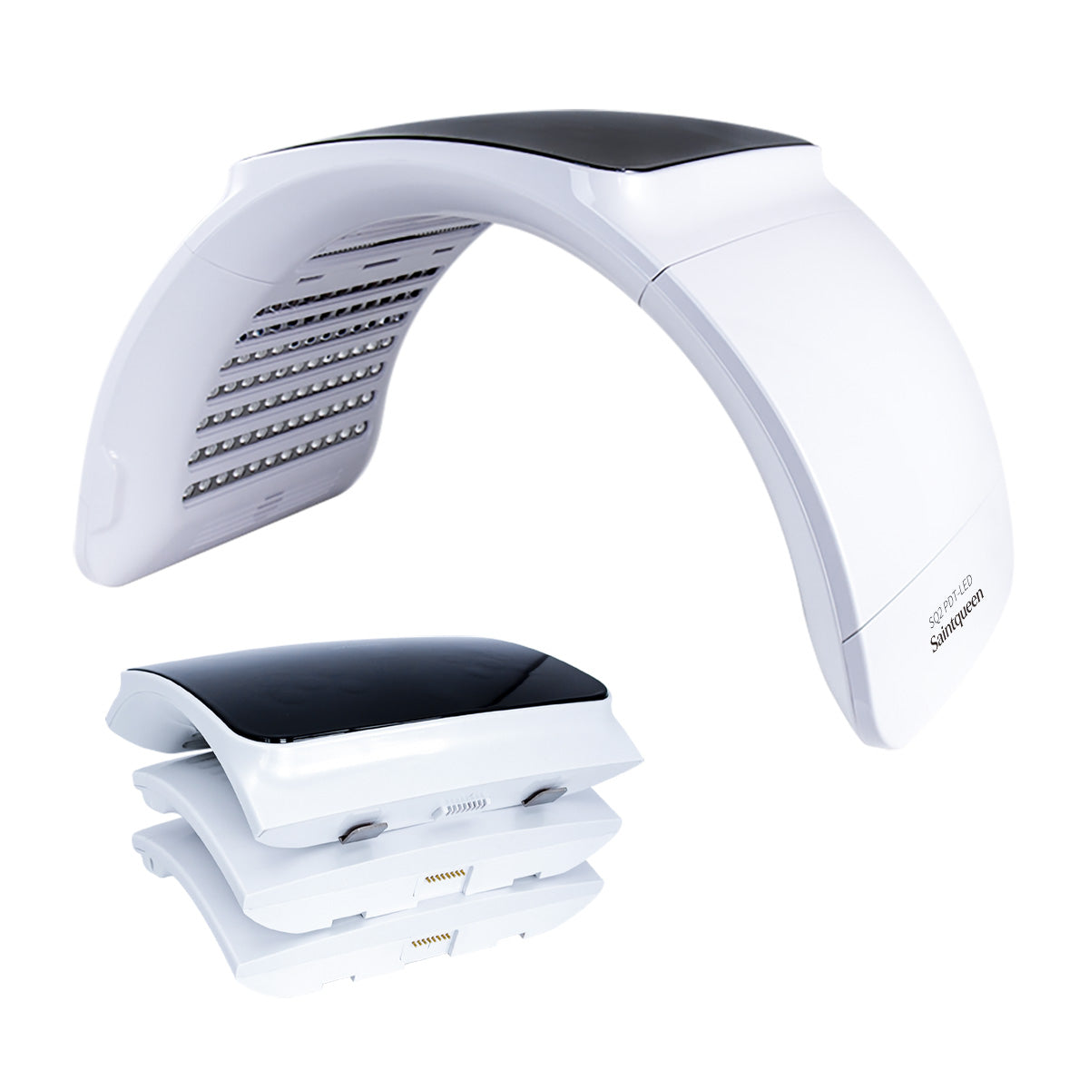 SQ2 Foldable PDT LED Light Therapy Device, 264 Beads 7-Color Photodynamic Facial Body Skin Rejuvenation, Calcium Supplement Light, Low-Level LLLT Lamp
