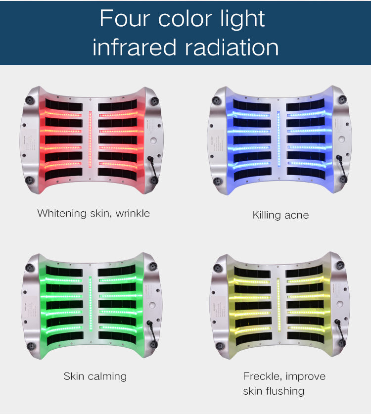 SQ3 4 Color Light Therapy Machine, PDT-2128DR RYGB LED Photon Facial Beauty Device with FIR Heating for Salon Home Skin Rejuvenation Care Secondary image