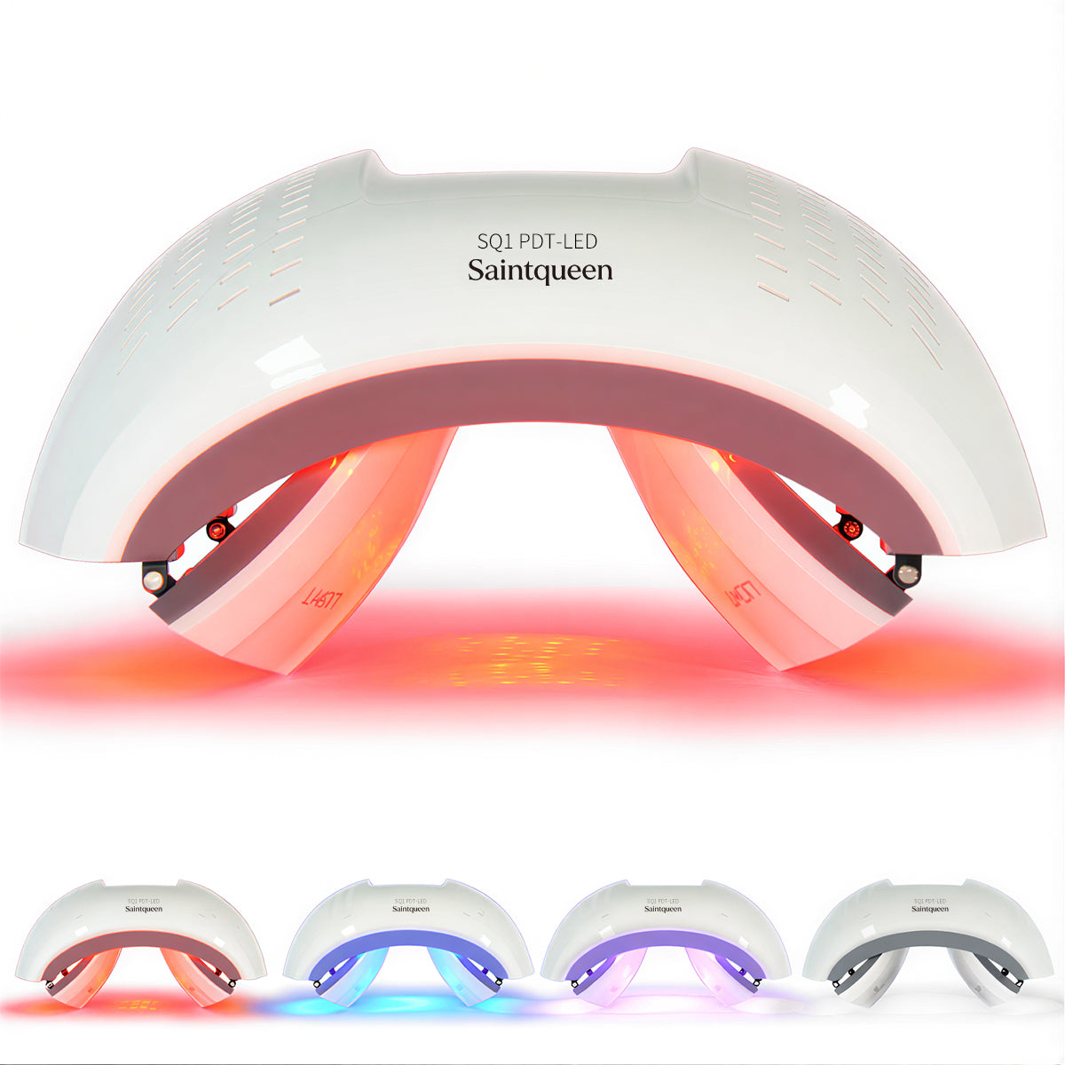 SQ1 LED Light Therapy Machine, 4-Color Red Blue Infrared Photon Device 292 Beads, Foldable PDT Facial Skin Beauty Machine for Skin Rejuvenation Acne Care Main image