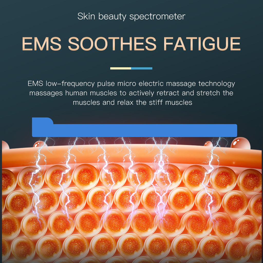 SQ77 184 Beads 7-Color LED Light Therapy Machine, EMS Microcurrent, Hot Compress, Nano Ultrasonic Spray & UV Light