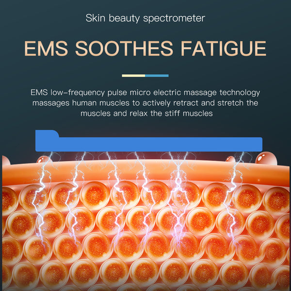 SQ77 184 Beads 7-Color LED Light Therapy Machine, EMS Microcurrent, Hot Compress, Nano Ultrasonic Spray & UV Light