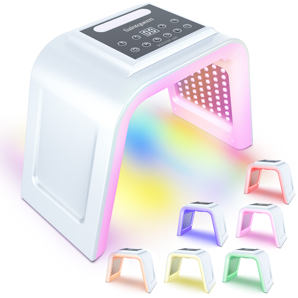 SQ75 170 Beads PDT Photon Therapy Machine,7-Color LED Light Skin Care Spectrometer Built-in Ultrasonic Nano Steam Mist for Face & Whole Body Main image