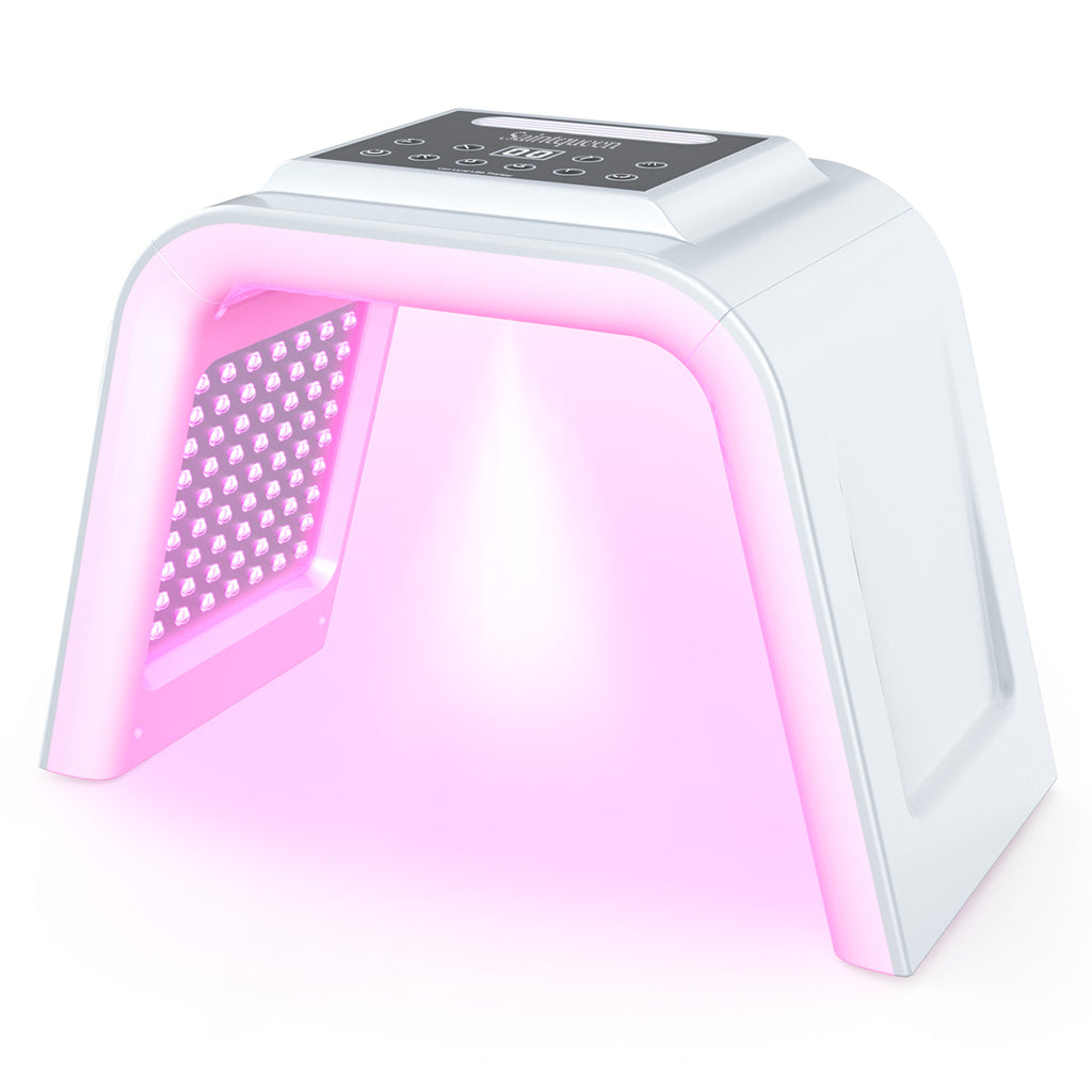 SQ75 170 Beads PDT Photon Therapy Machine,7-Color LED Light Skin Care Spectrometer Built-in Ultrasonic Nano Steam Mist for Face & Whole Body