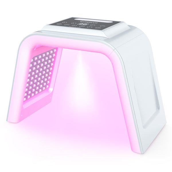 SQ75 170 Beads PDT Photon Therapy Machine,7-Color LED Light Skin Care Spectrometer Built-in Ultrasonic Nano Steam Mist for Face & Whole Body