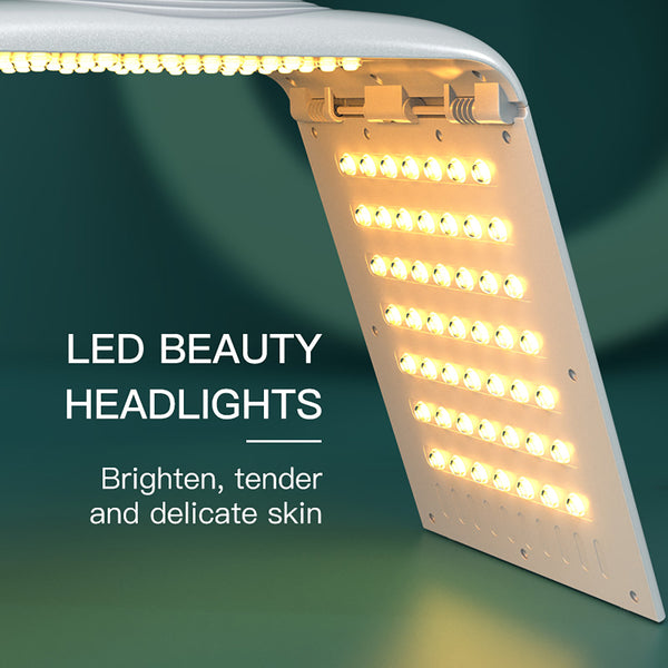 SQ132 7-Color Folding LED Spectrometer, 147 Beads Photon Light Therapy Device, 8 Light Modes Skin Rejuvenation Beauty Machine