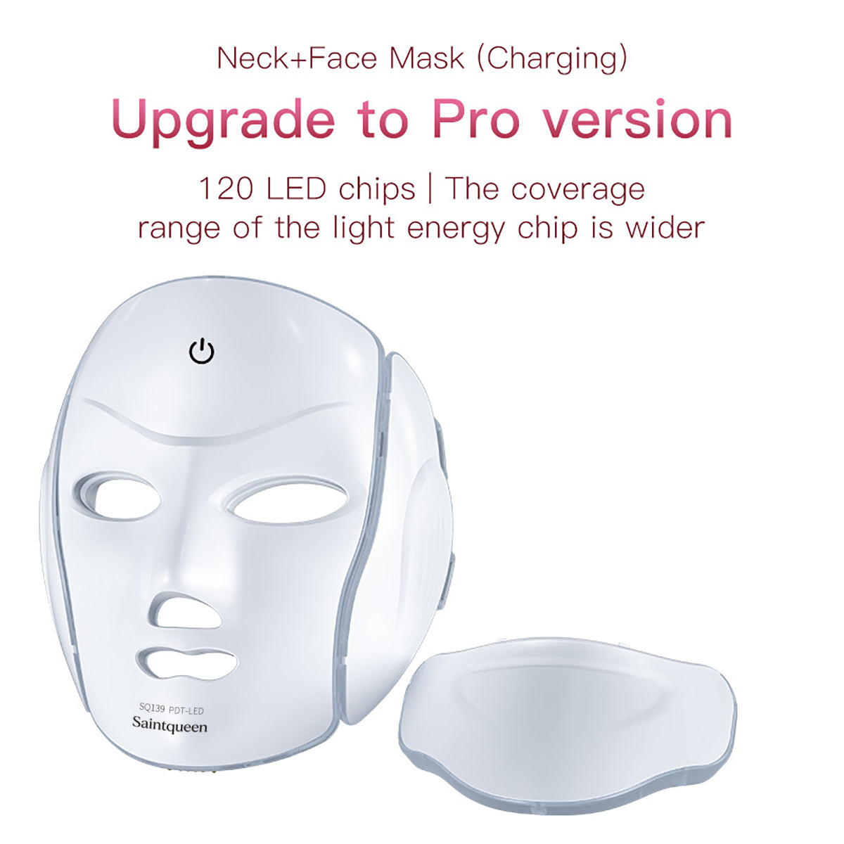 SQ139 | Microcurrent Radiance Mask 119-LED 7-Color LED Face Mask with Microcurrent
