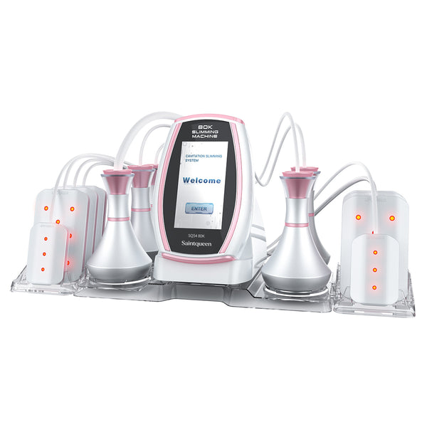 SQ54 Pro, 6in1 80K Cavitation Machine, Multifunctional RF Body Sculpting Lipo Laser Vacuum Massage Device for Body Shaping Skin Tightening Anti-Aging Facial Lifting