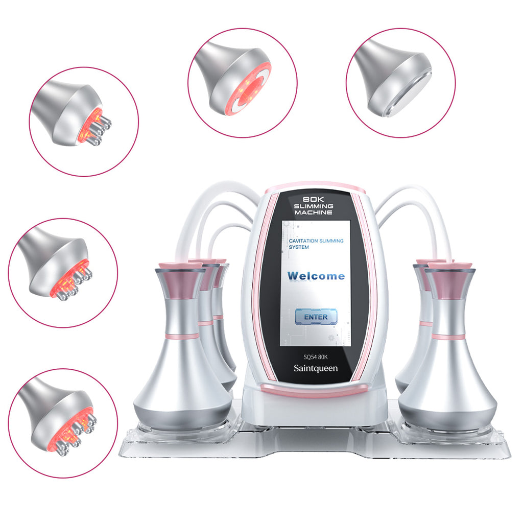 SQ54 Pro, 5in1 80K Cavitation Machine, Multipolar RF Body Shaping & Skin Lifting Device, Vacuum Massage Anti-Aging Beauty Machine for Face & Body Home Use