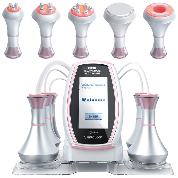 SQ54 Pro, 5in1 80K Cavitation Machine, Multipolar RF Body Shaping & Skin Lifting Device, Vacuum Massage Anti-Aging Beauty Machine for Face & Body Home Use