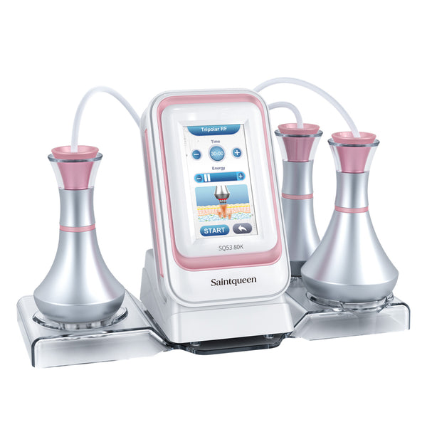 SQ53 Basic, 3in1 80K Cavitation Machine, 3-Pole & 4-Pole Radio Frequency Skin Lifting Tightening for Body Shaping Facial Anti-Aging Skin Rejuvenation
