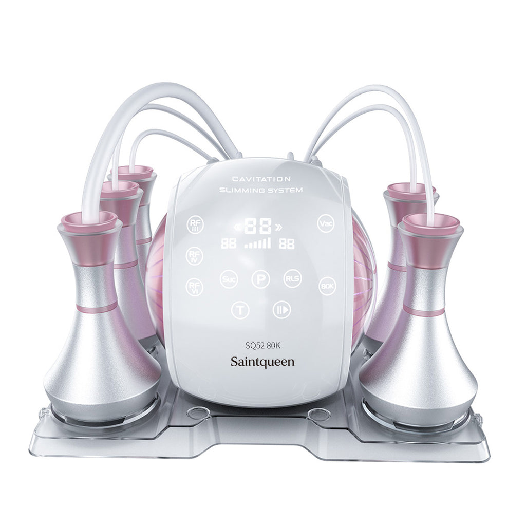 SQ52 Pro, 5in1 80K Ultrasonic Cavitation System, Multi-Polar RF Vacuum Massage Machine, Body Contouring Lymph Drainage Skin Firming Anti-Aging for Face Neck Body