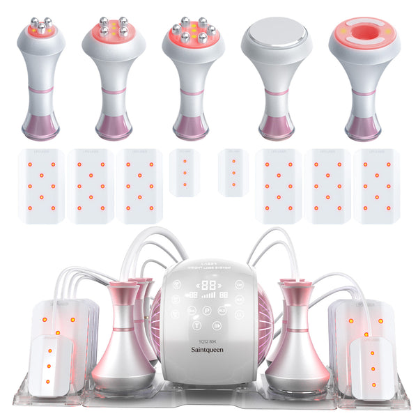 SQ52 Pro, 6in1 80K Cavitation Machine, Multi-Polar RF Vacuum Lipo Laser Body Sculpting Skin Tightening Beauty Device for Home & Salon Use