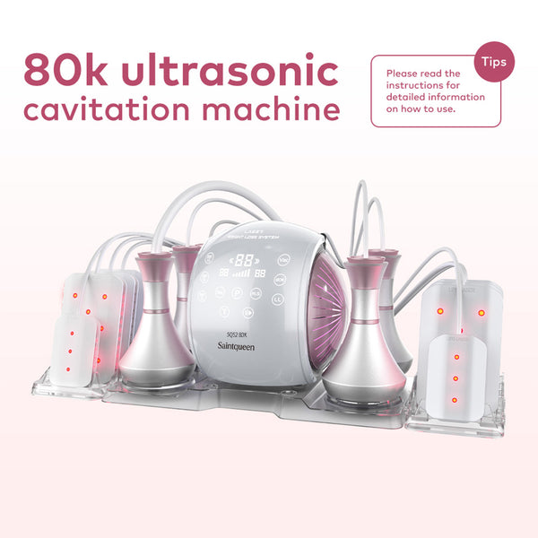 SQ52 Pro, 6in1 80K Cavitation Machine, Multi-Polar RF Vacuum Lipo Laser Body Sculpting Skin Tightening Beauty Device for Home & Salon Use