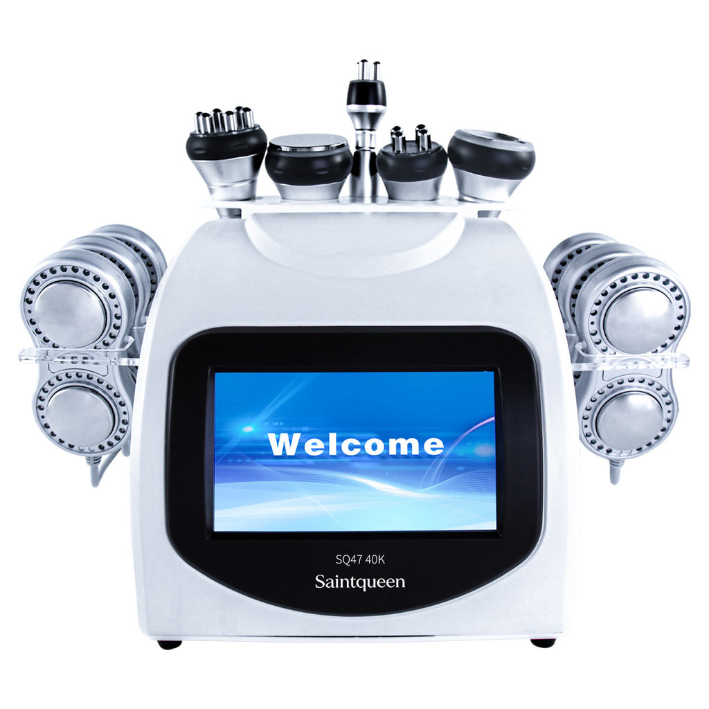 SQ47B Pro, 6in1 40K Cavitation Body Sculpting Device, Multi-Polar RF Vacuum EMS Laser for Body Contouring, Skin Smoothing & Face Skin Firming