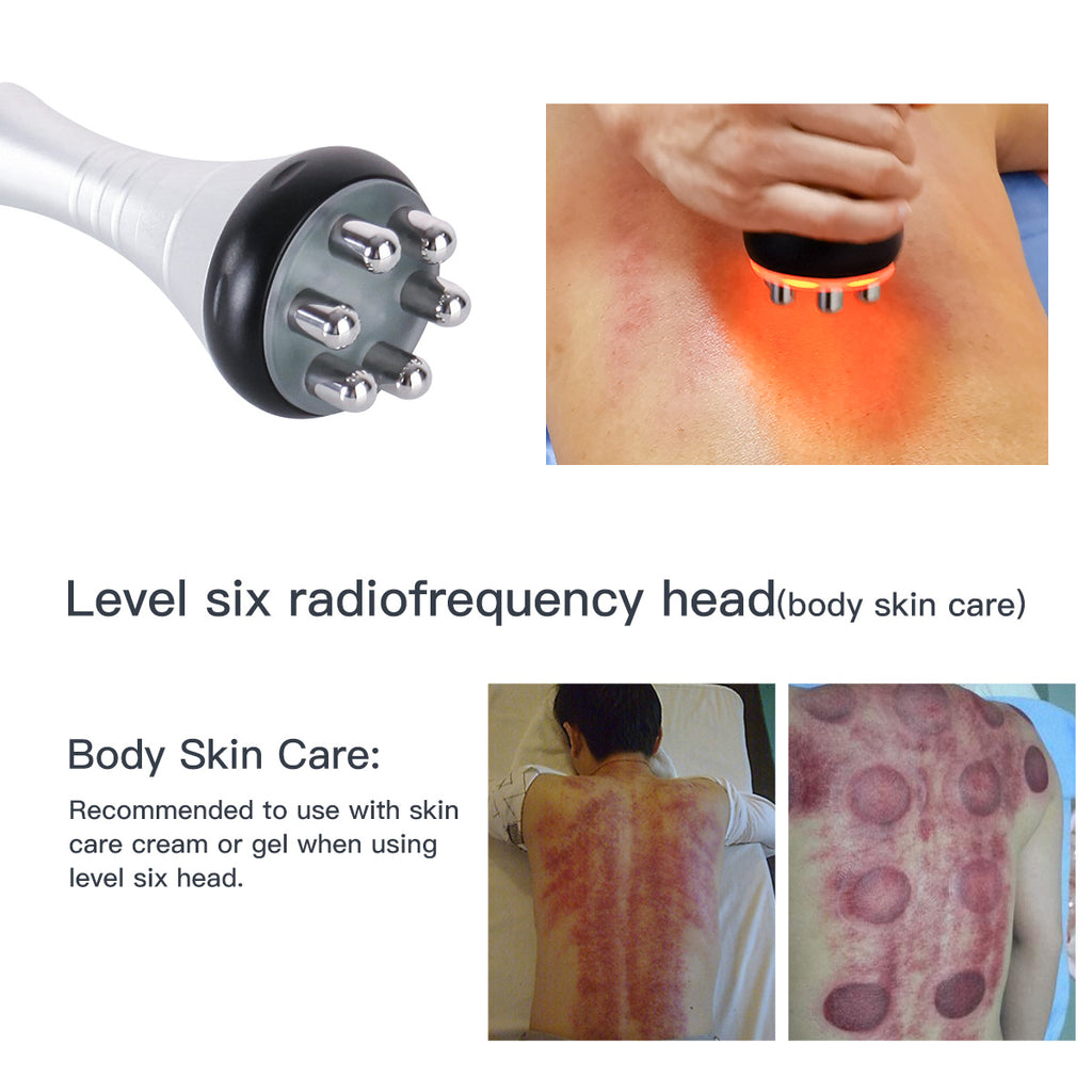 SQ47B Pro, 6in1 40K Cavitation Body Sculpting Device, Multi-Polar RF Vacuum EMS Laser for Body Contouring, Skin Smoothing & Face Skin Firming