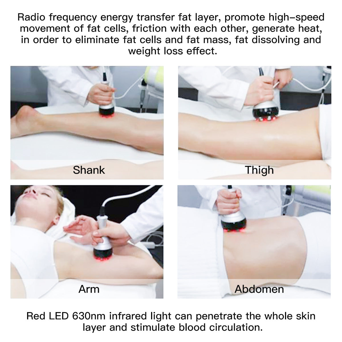 SQ47B Pro, 6in1 40K Cavitation Body Sculpting Device, Multi-Polar RF Vacuum EMS Laser for Body Contouring, Skin Smoothing & Face Skin Firming