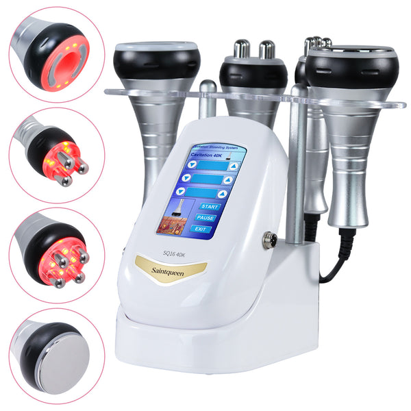 SQ16B Basic, 4in1 40K Cavitation Body Sculpting Machine, Tripolar Multipolar RF Vacuum Anti-Aging Skin Tightening Lifting Wrinkle Reduction Body Contouring