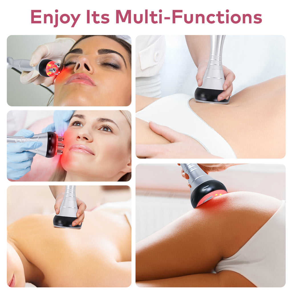 SQ16B Basic, 4in1 40K Cavitation Body Sculpting Machine, Tripolar Multipolar RF Vacuum Anti-Aging Skin Tightening Lifting Wrinkle Reduction Body Contouring