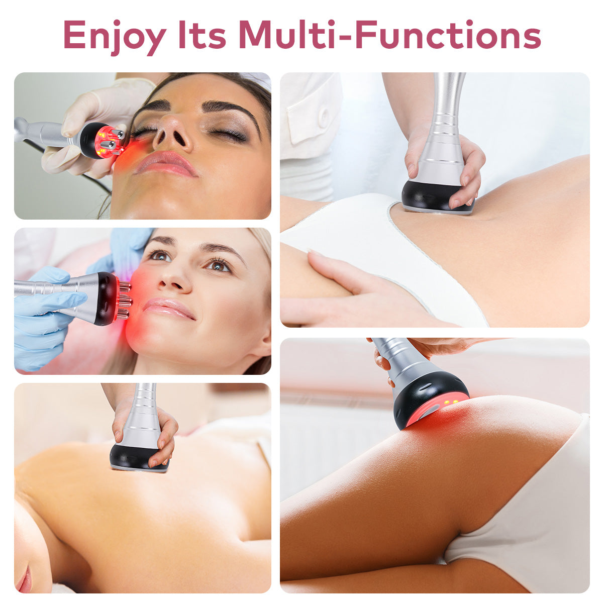 SQ16B Basic, 4in1 40K Cavitation Body Sculpting Machine, Tripolar Multipolar RF Vacuum Anti-Aging Skin Tightening Lifting Wrinkle Reduction Body Contouring