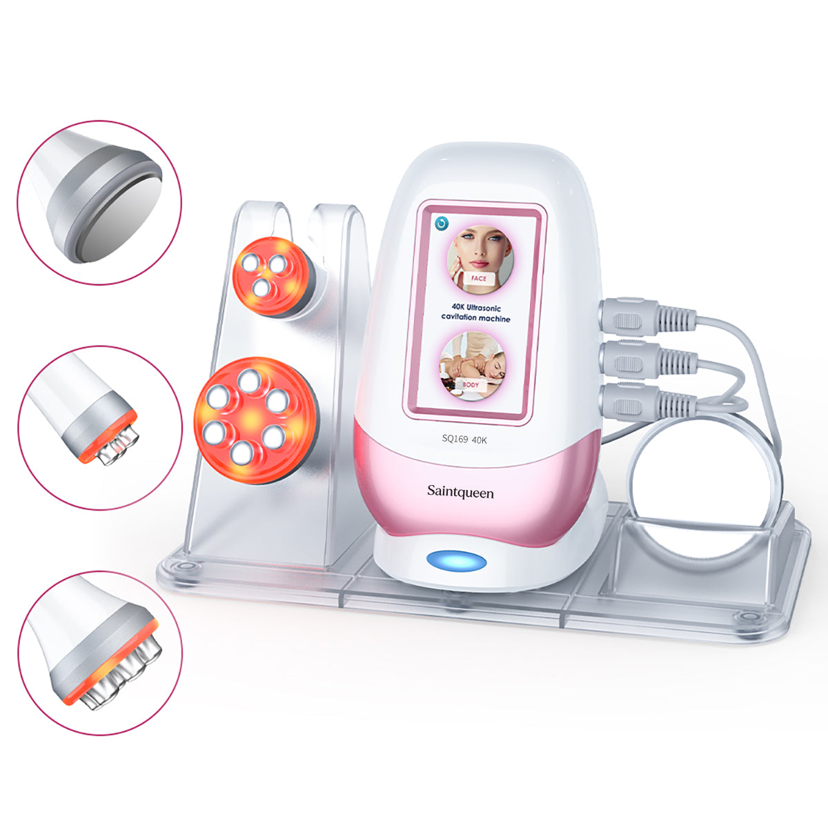 SQ169 Basic, 3in1 40K Ultrasonic Cavitation Body Sculpting Machine | Tripolar 6-Pole RF for Face Anti-Aging, Wrinkle Reduction, Body & Skin Firming Home Beauty Equipment Main image
