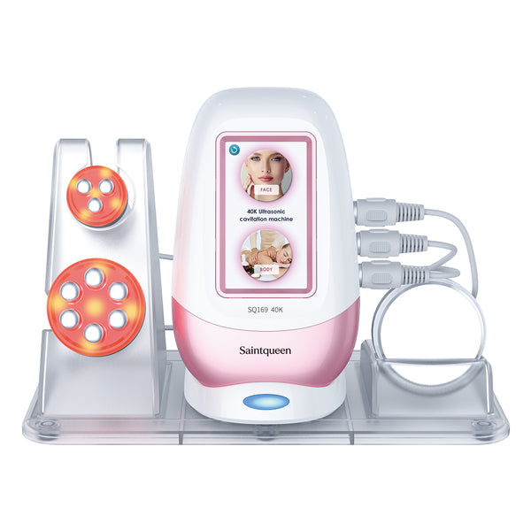SQ169 Basic, 3in1 40K Ultrasonic Cavitation Body Sculpting Machine | Tripolar 6-Pole RF for Face Anti-Aging, Wrinkle Reduction, Body & Skin Firming Home Beauty Equipment